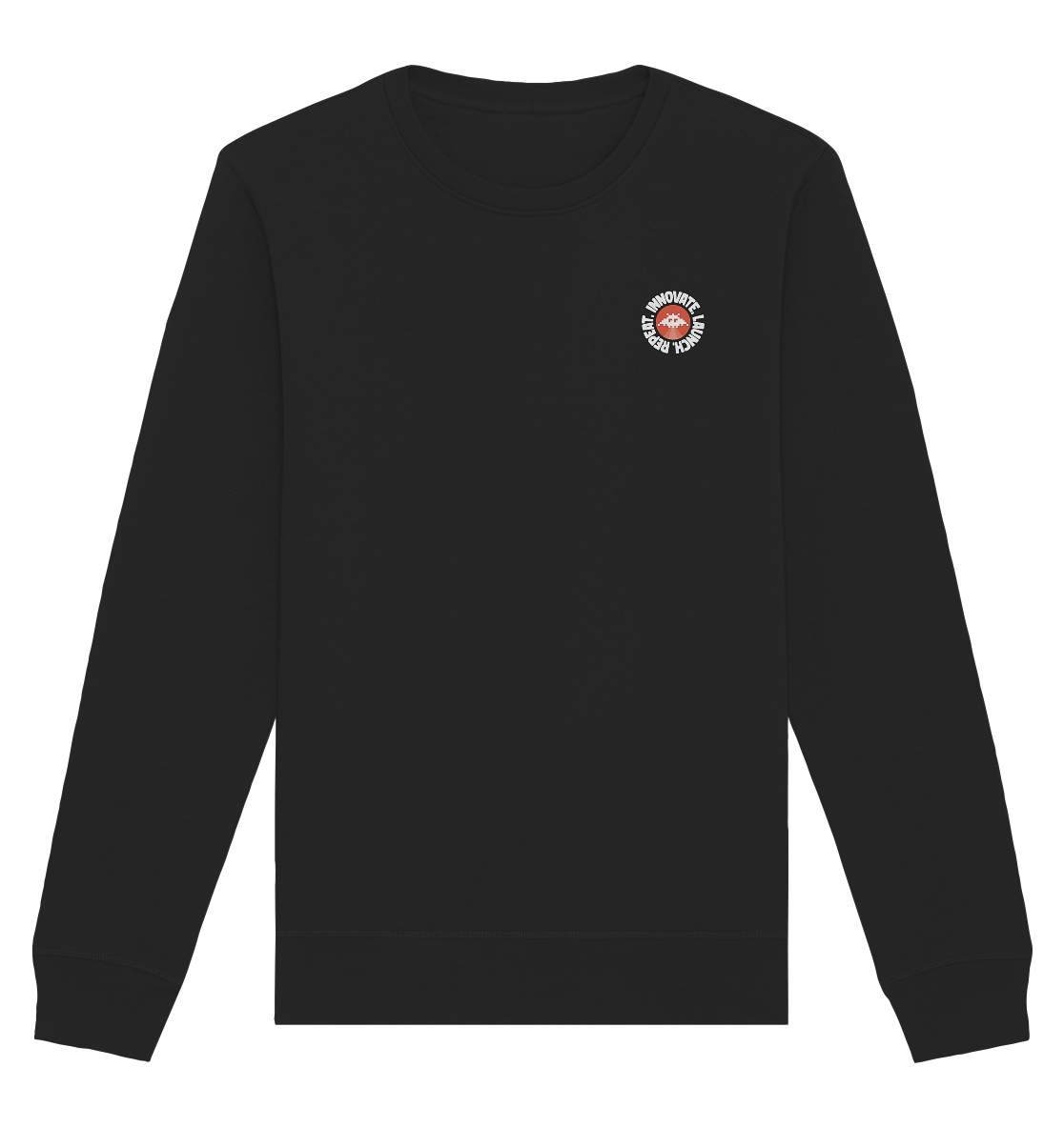 Innovate. Launch. Repeat. Emblem. - Organic Basic Unisex Sweatshirt