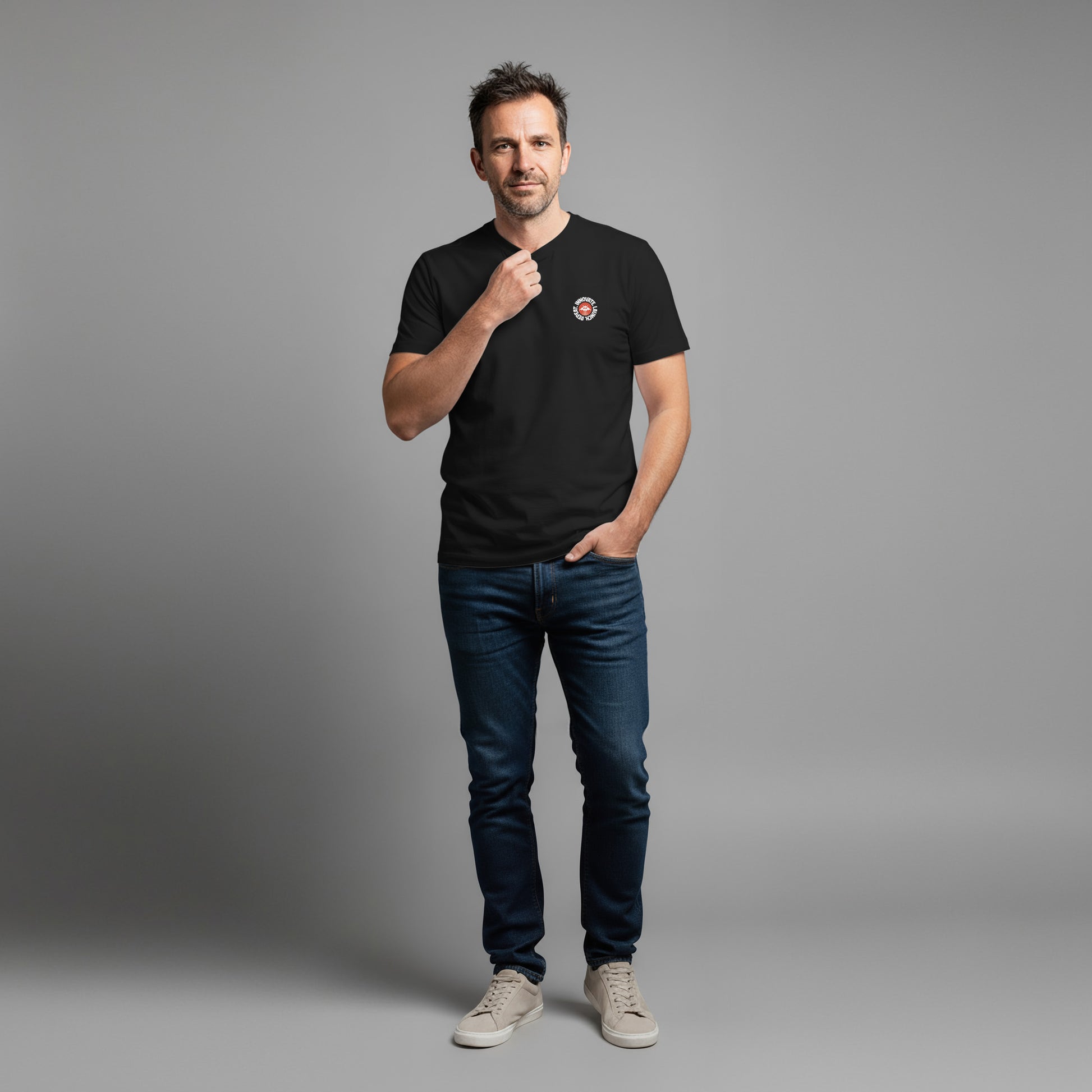 Innovate. Launch. Repeat. Emblem. - Organic Shirt