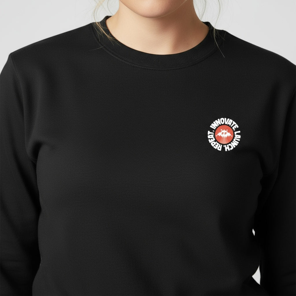Innovate. Launch. Repeat. Emblem. - Organic Basic Unisex Sweatshirt