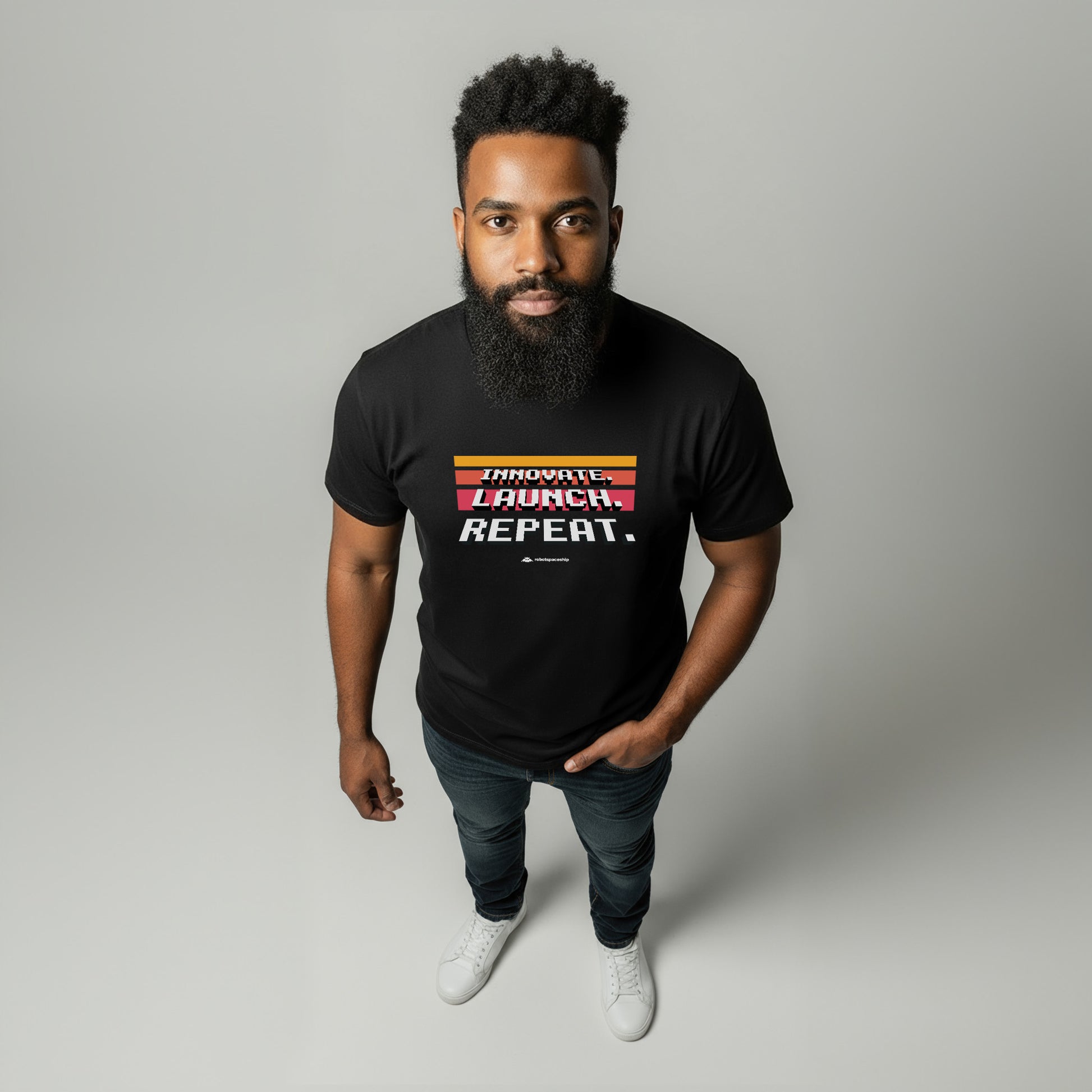 Innovate. Launch. Repeat. Pixel. - Organic Shirt