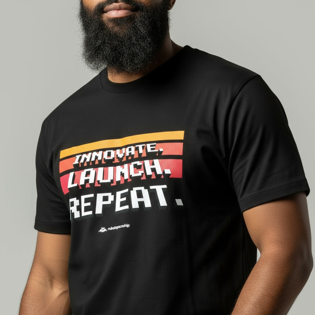Innovate. Launch. Repeat. Pixel. - Organic Shirt