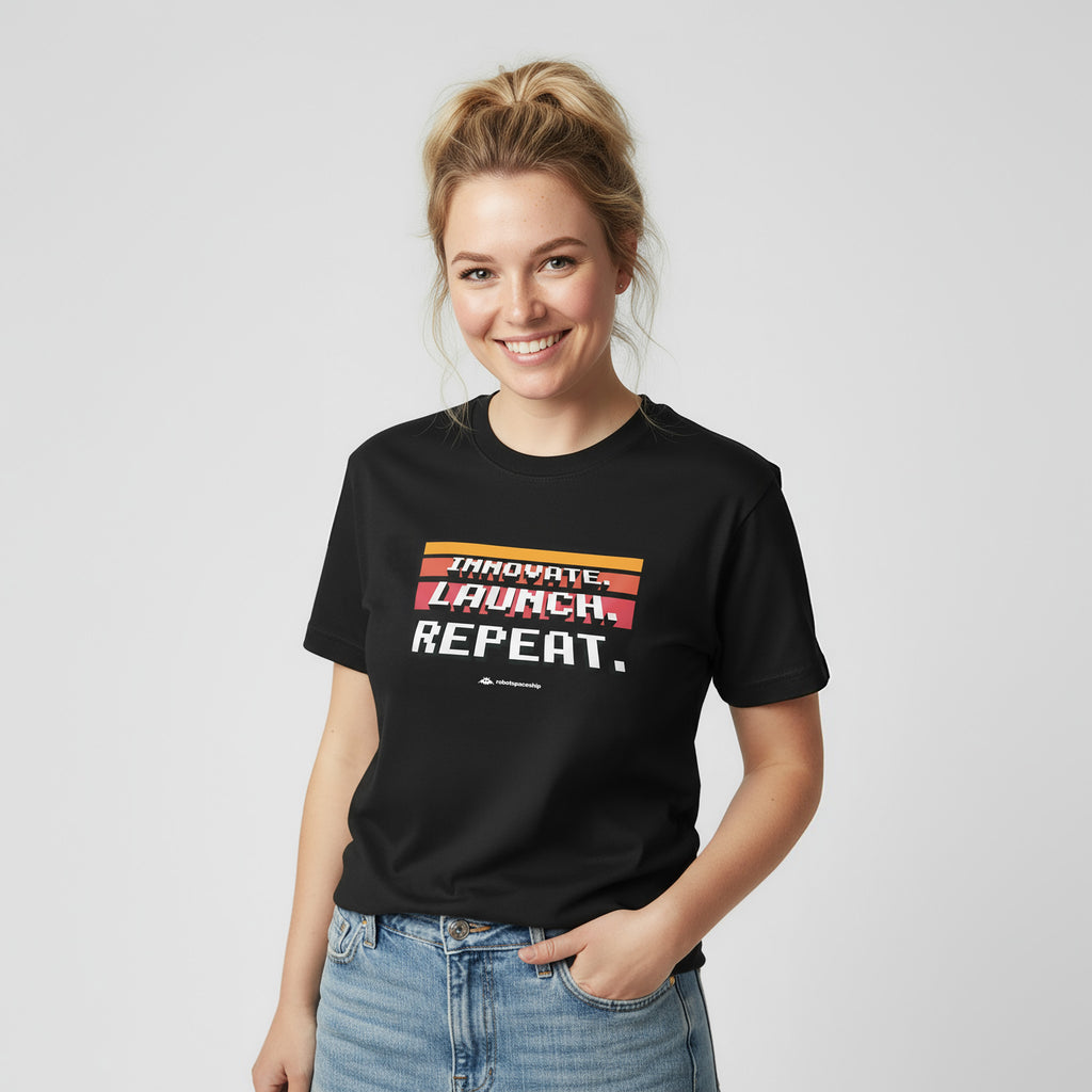 Innovate. Launch. Repeat. Pixel. - Organic Shirt