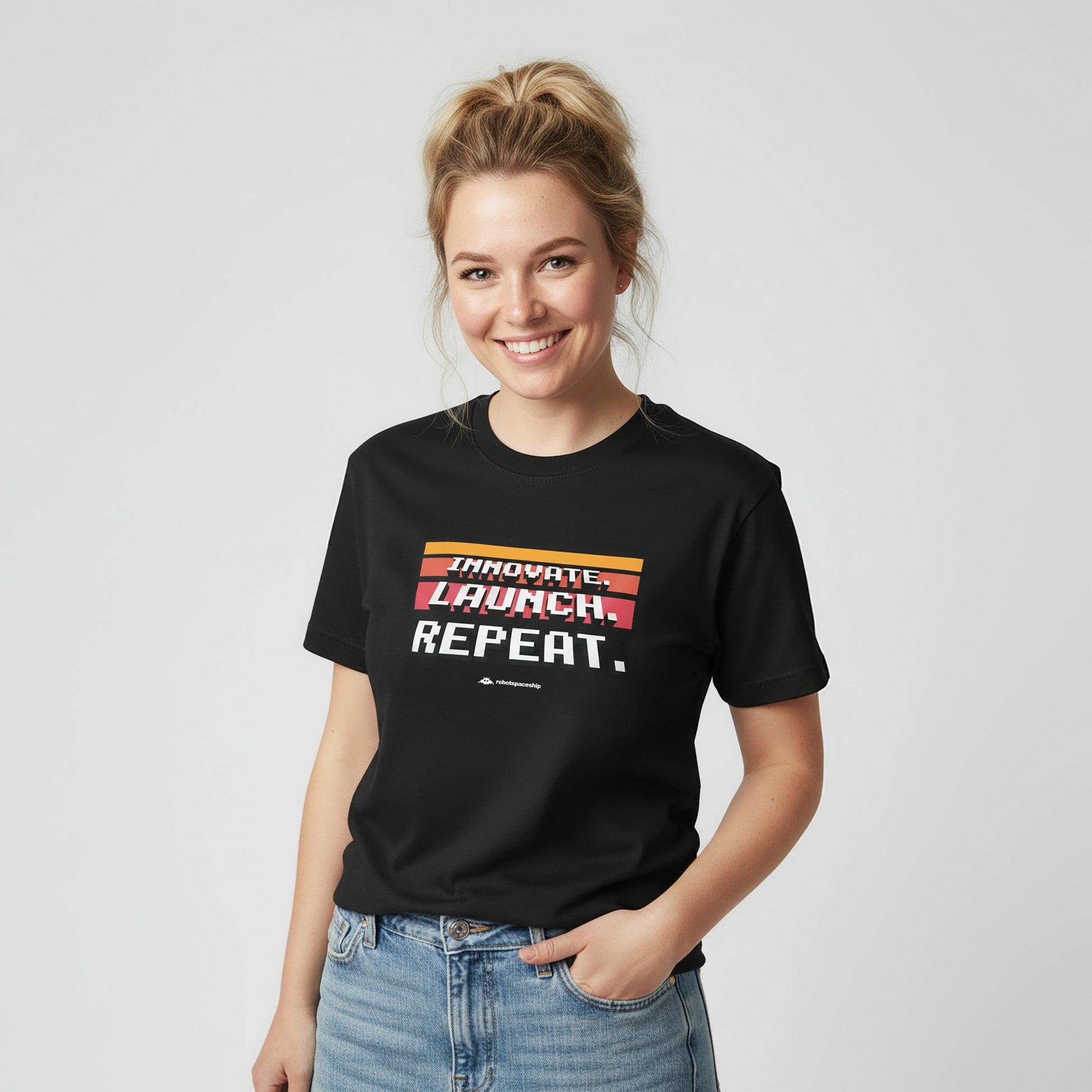 Innovate. Launch. Repeat. Pixel. - Organic Shirt