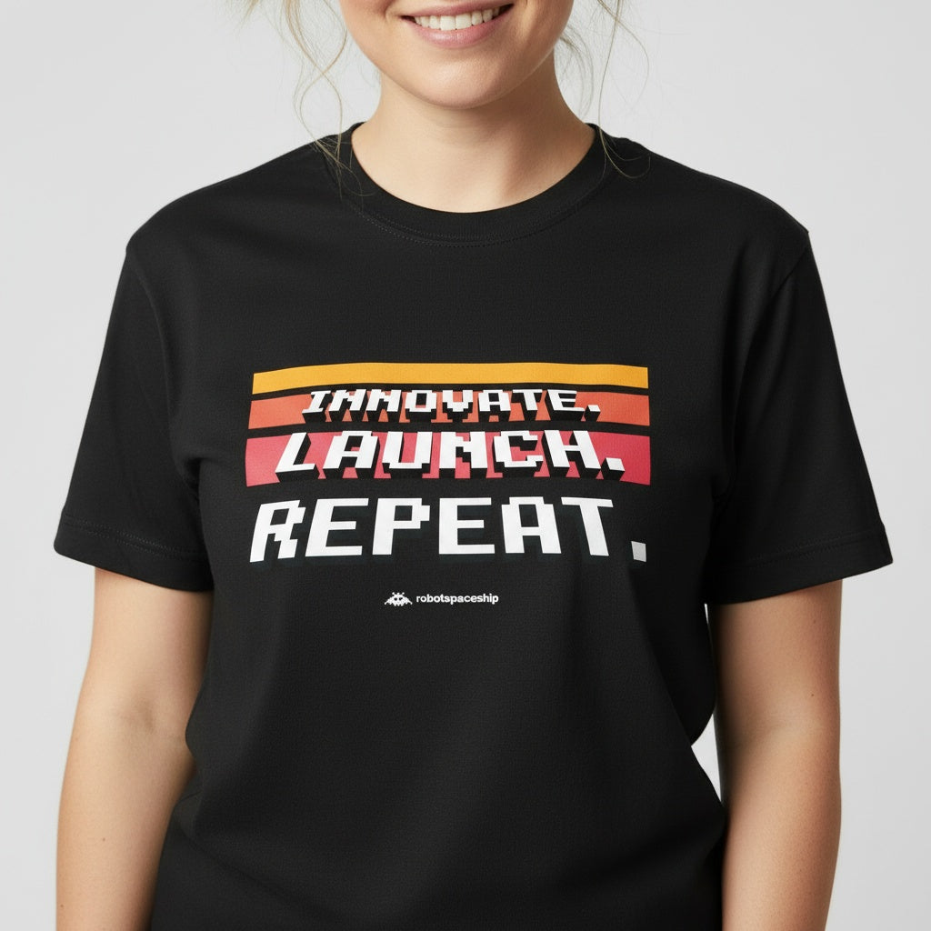 Innovate. Launch. Repeat. Pixel. - Organic Shirt